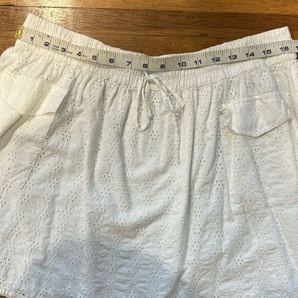 Aerie Eyelet Drawstring Waist Mini Skirt with Pockets - Picture 9 of 11